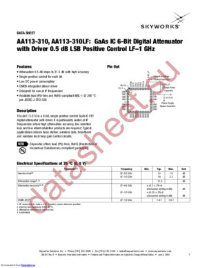 AA113-310LF datasheet  