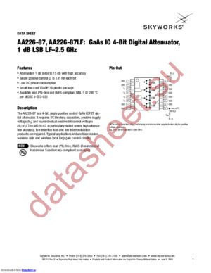 AA226-87LF datasheet  
