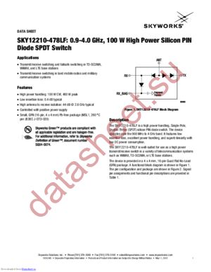 SKY12210-478LF datasheet  