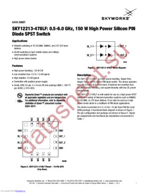 SKY12213-478LF datasheet  