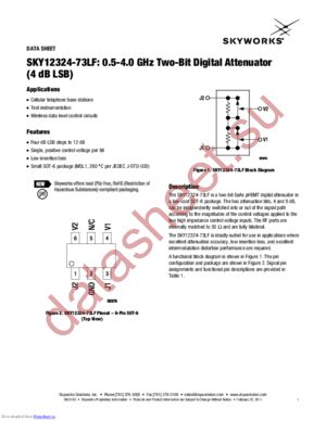 SKY12324-73LF datasheet  