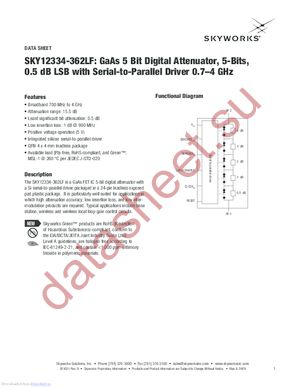 SKY12334-362LF datasheet  