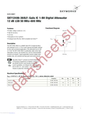 SKY12406-360LF datasheet  