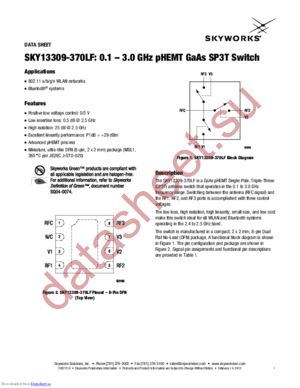 SKY13309-370LF datasheet  