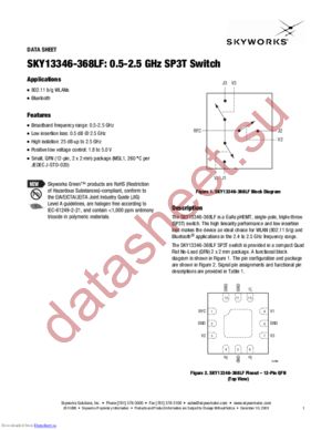 SKY13346-368LF datasheet  