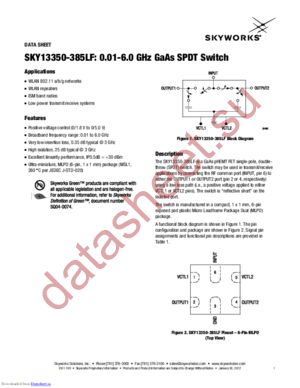 SKY13350-385LF datasheet  