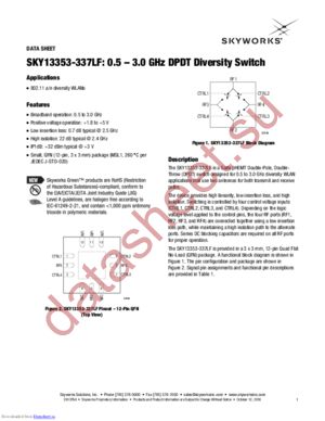SKY13353-337LF datasheet  