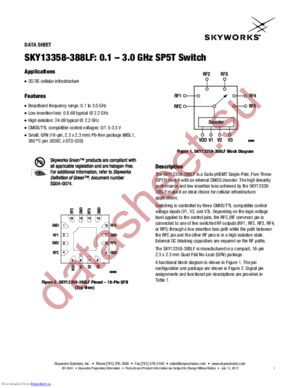 SKY13358-388LF datasheet  
