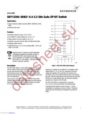 SKY13364-389LF datasheet  