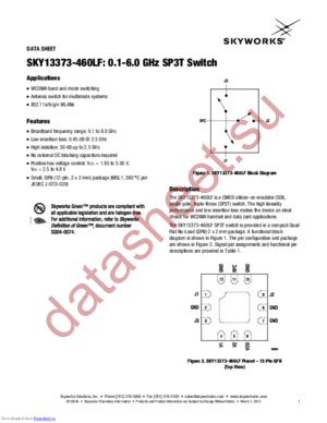 SKY13373-460LF datasheet  