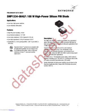 SMP1334-084LF datasheet  