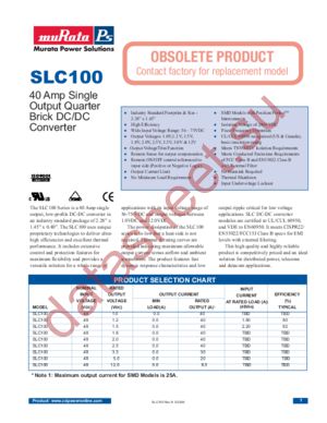 SLC100 datasheet  