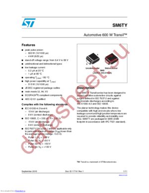 SM6T39AY/CAY datasheet  