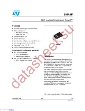 SMA4F datasheet  