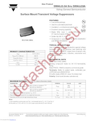 SMA6J22A datasheet  