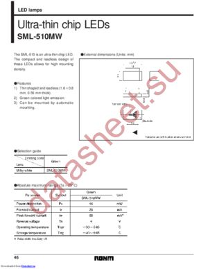 SML-510MWT86N datasheet  