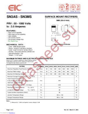 SN3DS datasheet  