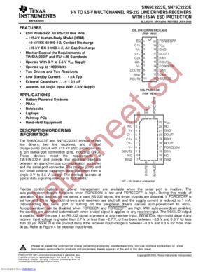 SN65C3223EPWRG4 datasheet  