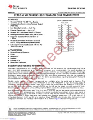 SN65C3243DWE4 datasheet  