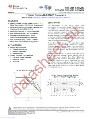 SN65HVD23DRG4 datasheet  