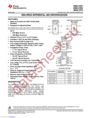 SN65LVDS2DRG4 datasheet  