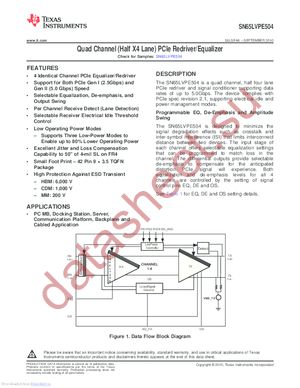 SN65LVPE504RUAR datasheet  