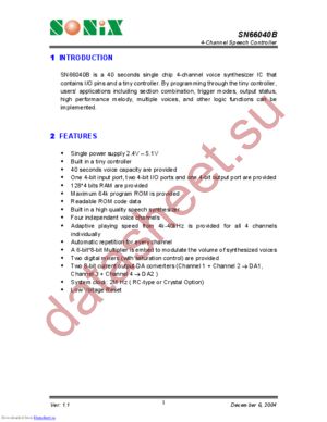 SN66040B datasheet  