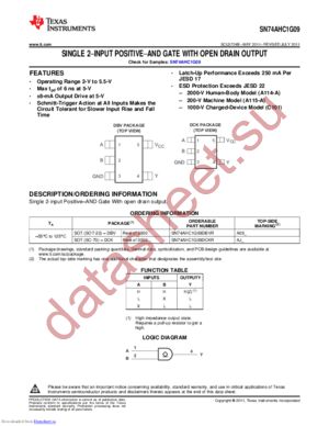 SN74AHC1G09DCKR datasheet  