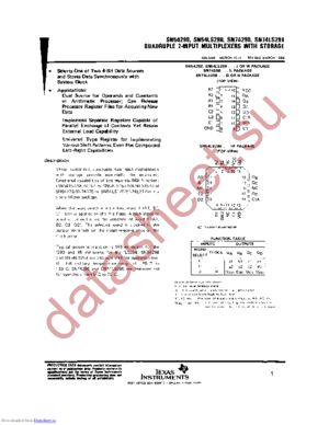 SN74LS298NSRG4 datasheet  