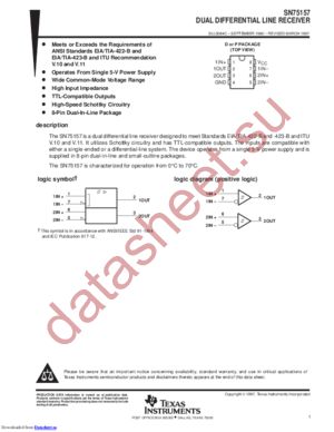 SN75157PSRG4 datasheet  