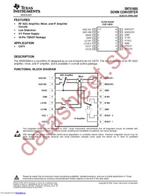 SN761688PWRG4 datasheet  