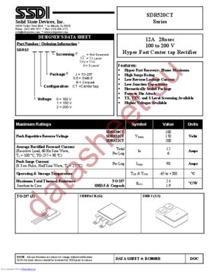 SDR520CT datasheet  