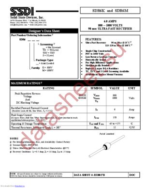 SDR6M datasheet  