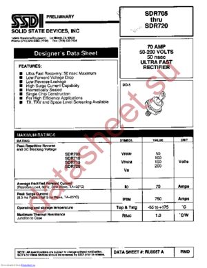 SDR720 datasheet  