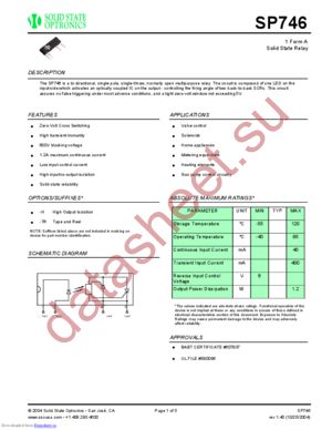 SP746 datasheet  