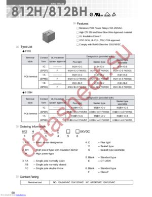 812H-1C-S-B-12VDC datasheet  