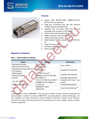 SFS-34-GB-P2-CDFA datasheet  