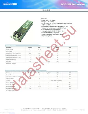 SP-GB-ZX-RDA datasheet  