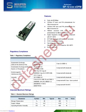 SP-12-LR1-IDFM datasheet  
