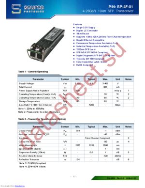 SP-4F-01-TDA datasheet  
