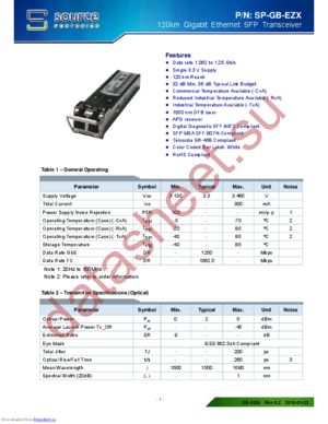 SP-GB-EZX-TDA datasheet  