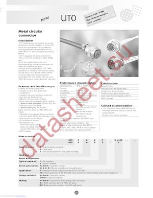 UT00128PHT datasheet  