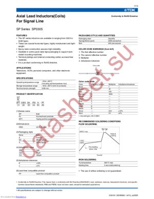 SP0305 datasheet  