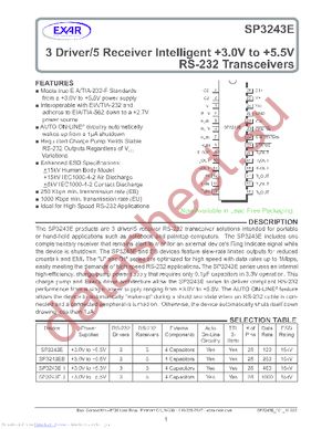 SP3243EEY-L/TR datasheet  