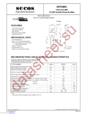 sp5200s datasheet  