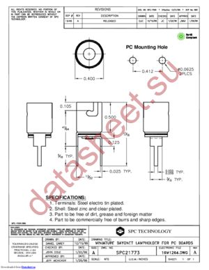 SPC21773 datasheet  