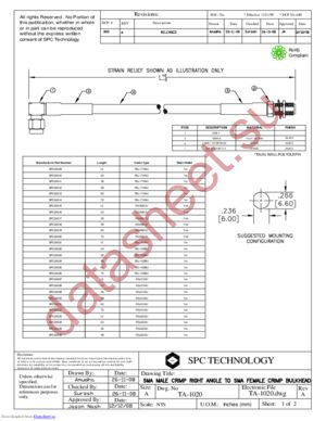 SPC26038 datasheet  