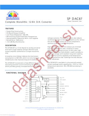 spdac87 datasheet  