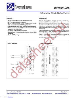 CY28351OI-400 datasheet  