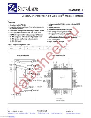 SL28545ALC-4 datasheet  